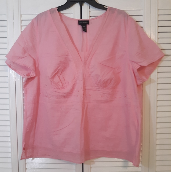 Lane Bryant Tops - Lane Bryant embroidery lace sequin top 18/20 *C5